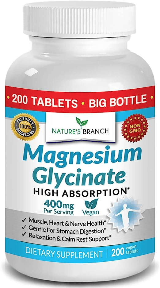 Magnesium Glycinate 400 mg - 200 Tablets 