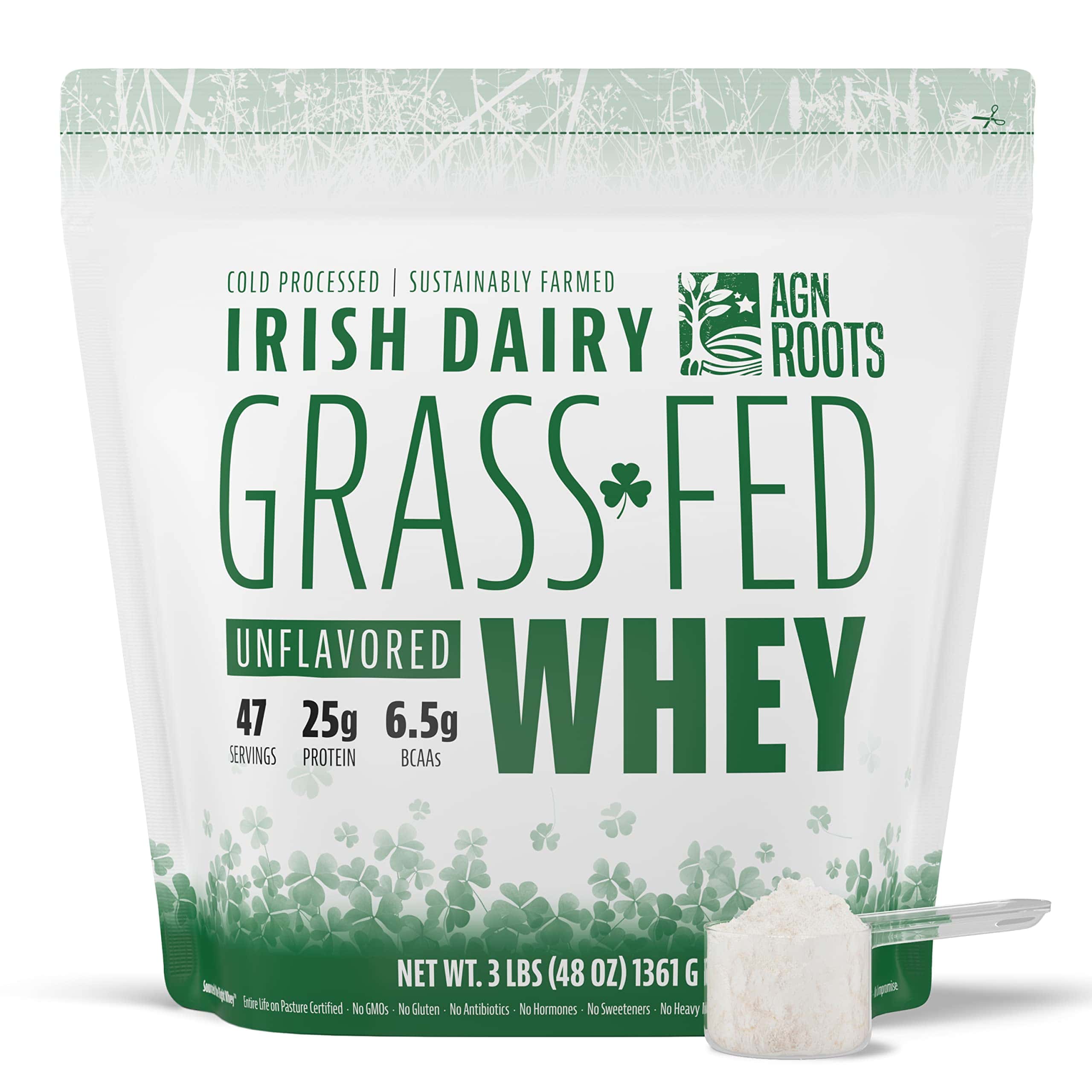 AGN Roots Grass Fed Whey Protein Powder Isolate
